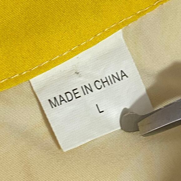 UCF Button Up Shirt Mens Size Large Yellow Black Blue Polyester Spandex - Picture 5 of 10